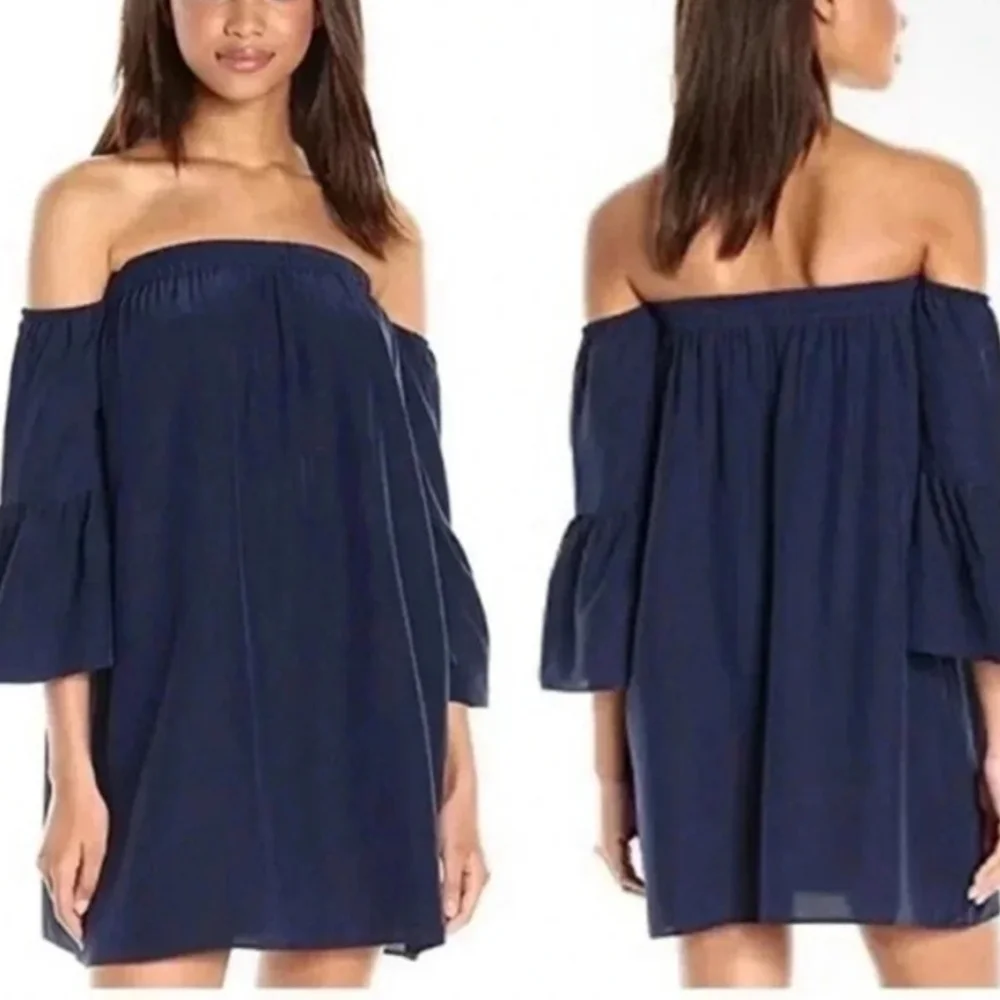 Lilly Pulitzer Strapless Navy Dress - Picture 2 of 4